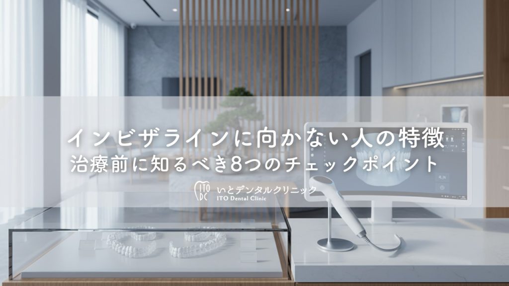 インビザラインに向かない人の特徴〜治療前に知るべき8つのチェックポイント