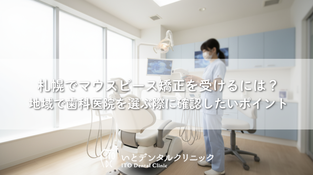 札幌でマウスピース矯正を受けるには？地域で歯科医院を選ぶ際に確認したいポイント